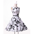 Grace Karin Knee Length Sleeveless Cheap Retro Vintage 50s Cotton Big Size Dress CL6086-11